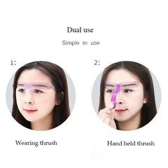 8 in1 Eyebrow Shaping Template Reusable Eyebrows Shaper Stencils Kit Grooming Card Definition Brow Makeup Tools Accessories