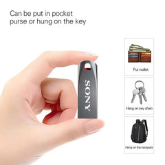 محرك أقراص فلاش USB 3.0 أصلي من سوني بسعة 2 تيرابايت، محرك أقراص محمول معدني عالي السرعة بسعة 1 تيرابايت و32 جيجابايت، محرك أقراص USB محمول مقاوم للماء