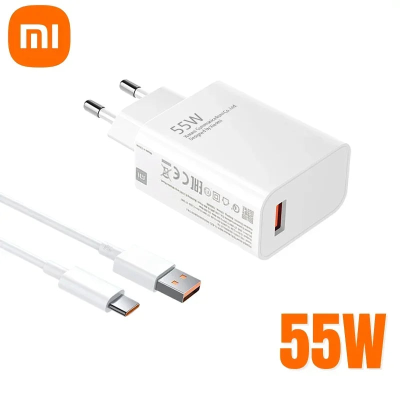 Xiaomi Original 120W Ultra Fast Charger QC 5.0 EU Plug 6A Type C Cable For IPhone Pro Max Samsung Rapid Charging Adapter 2025