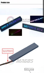 Graphics Card Side Panel RGB RTX AMD GeForce GPU Modify 5V 3Pin ARGB AURA SYNC PC Case DIY MOD