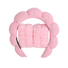 3 件套时尚 Microfiber Washing Wristbands Scrunchies Puffy Headband Spa Bubble Headband for Washing Face Makeup Shower Skincare