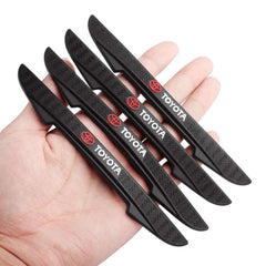 4Pcs Car Door Edge Anti-collision Strips Bumper Trim Sticker Accessories For Toyota Rav4 Corolla Chr Yaris Camry Cross Auris TRD