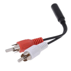 3.5mm Audio Aux Socket pole  male female Jack Plug To 2RCA 3 RCA male female Adapter 3RCA Audio video AV Cable Wire Cord