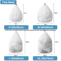 1PC Mesh Laundry Wash Bag – Machine Washable with Drawstring, Reusable & Travel-Friendly for Blouses, Stockings & Underwear