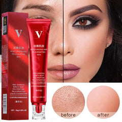 30g Red Upgrade FV Foundation Precious Luxury Waterproof Makeup Base Concealer Oil Control Hydrating Cream High Coverage