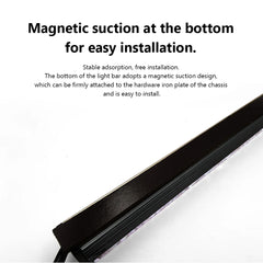 COOLMOON ARGB LED Strip Light 5V 3Pin/Small 4Pin Diamond Magnetic Colorful Atmosphere DIY Lamp Bar for PC Computer Case Chassis