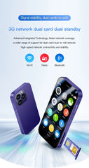 SOYES XS17 Pro 3.0" Mini Smart Phone Android9.0 Face ID 2GB RAM 16GB ROM Dual SIM Standby GPS 1950mAh 3G Small Phone