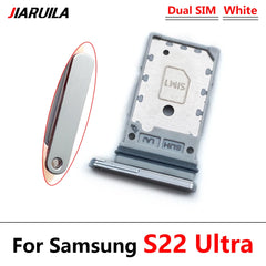 SIM Card Tray Slot Holder Adapter Accessories For Samsung S22 / S22 Plus / S22 Ultra
