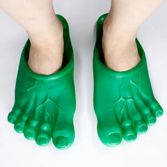 Funny Man Slippers Women Footwear Shoes Fashion Outdoor Beach Couple Slippers Role Playing Bigfoot Amazing Sandals Of The Hulk