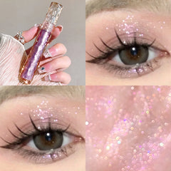 Flowing light, sparkling liquid eye shadow, pearlescent, broken diamond, high-light lying silkworm monochrome eye shadow liquid