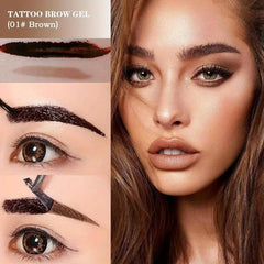Waterproof Peel-off Semi Permanent Eyebrow Gel Natural Lasting Eye Brow Liquid Tearing Tattoo Tint Cream Cosmetics