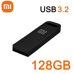 محرك أقراص فلاش USB 3.2 فائق السرعة من شاومي بسعة 2 تيرابايت، محرك أقراص USB صغير معدني، محرك أقراص USB من النوع C، قرص مقاوم للماء، محرك أقراص SSD U