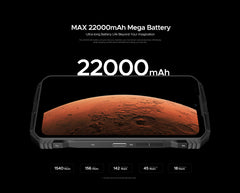 DOOGEE V Max Plus Rugged Phone 22000mAh 36GB(16+20) 512GB 200MP Camera Phone 6.58" 120Hz Dimensity 7050 Android14