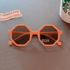 2023 Children Cute Striped Polygon UV400 Sunglasses Baby Girls Outdoor Sun Protection Sunglasses Kids Eye Protection Sun Glasses