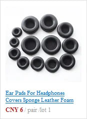 Ear Pads For Headphones Covers Sponge Leather Foam Cushion 40mm 50mm 55mm 60mm 65mm 70mm 75mm 80mm 85mm 90 95 100 105mm 110mm