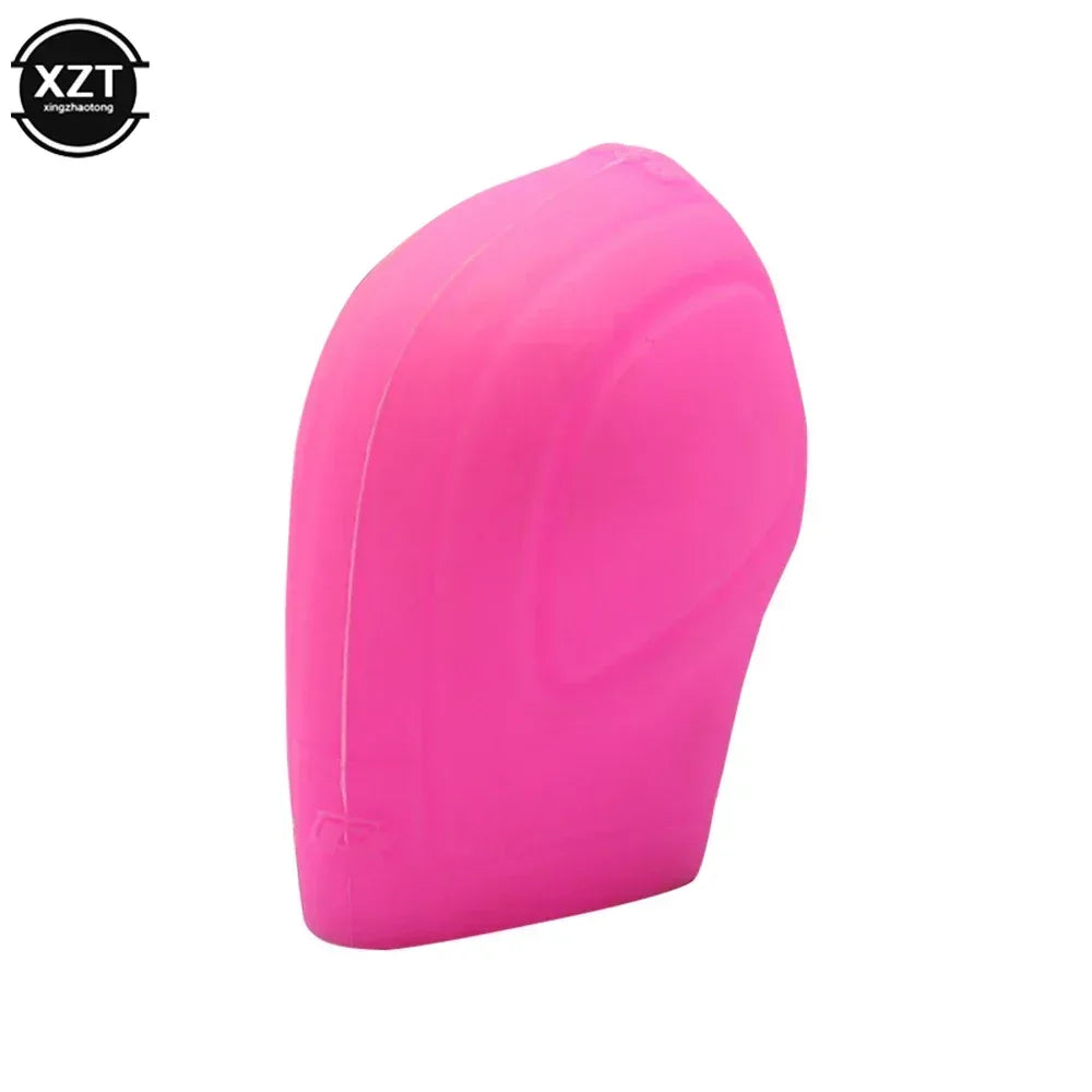 Silicone gear shift knob cover, bright pink boot sleeve