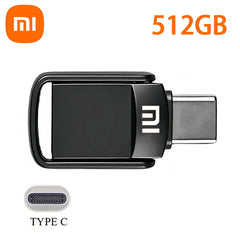 XIAOMI 2TB Metal Pendrive 2 IN 1 OTG 1TB 512GB USB Flash Drives 256GB 2TB USB 3.2 Pen Drive Memory Stick Type C For Cellphone PC