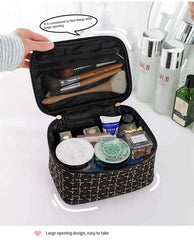 Fashion Cosmetic Bag Large Capacity Portable Handbag Woven Cosmetics Makeup Brush Storage Household Travel Wash Bag