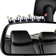 12 Pcs Cute Soot Sprites Automotive Interior Decoration Accessories for Car Rearview Mirror and Dashboard Funny Ornament Gifts