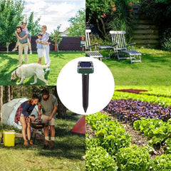 Solar Ultrasonic Rat Repellent Cat Repellent Ultrasonic Outdoor Long-lasting Anti-cat Meowing Solar Electronic Repeller ABS