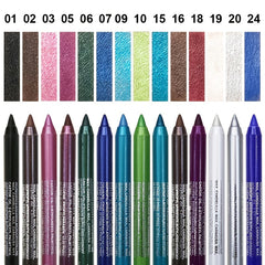 14-Color Colourful Eyeliner Pen, High Pigmented Pearly Shimmer Metallic Smokey Punk Gothic Style Eyeliner, Long Lasting Waterpro
