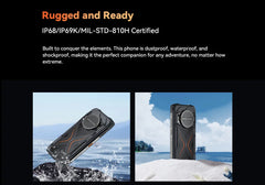 Cubot KingKong Power 3, Rugged Smartphone Android, 123dB Speaker, Helio G99,120Hz 6.72" Screen,Up to 24GB+256GB,10200mAh Battery