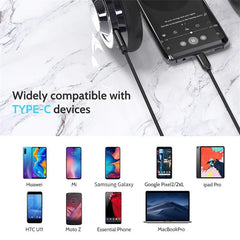 كابل صوت USB من النوع C إلى 3.5 مم AUX سماعة رأس ومحول مقبس سماعة رأس AUX للسيارة لهاتف Samsung S20 Plus Note 20 S21 Ultra Tab S7
