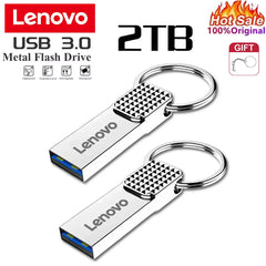 محرك أقراص USB فلاش 3.0 أصلي من لينوفو بسعة 2 تيرابايت وذاكرة تخزين عالية السرعة بسعة 1 تيرابايت و512 جيجابايت للكمبيوتر الشخصي