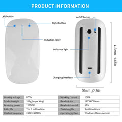 Xiaomi Wireless Mouse Black Wireless Charging Silent Rechargeable Mouse Suitable For Ipad/mac Ultra Light Typec Ergonomic Mice