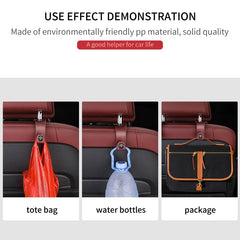 Car Logo Seat Hook Multi-function Seatback Storage Hanger Accessories For Toyota Gazoo Racing Crown Corolla YARIS L Auris Hilux