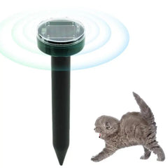 Solar Ultrasonic Rat Repellent Cat Repellent Ultrasonic Outdoor Long-lasting Anti-cat Meowing Solar Electronic Repeller ABS