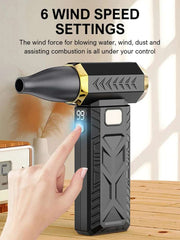 Xiaomi 2in1 Violent Fan 1000000RPM Super Powerful Air Blower Vacuum Blowing Suction For Dust Cleaner Brushless Turbo Strong Wind