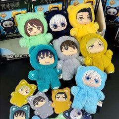New Genuine Kawaii Jujutsu Kaisen 2 Cat Ear Plushie Series Blind Box Mystery Box Anime Toy Room Decoration Collect Festvial Gift