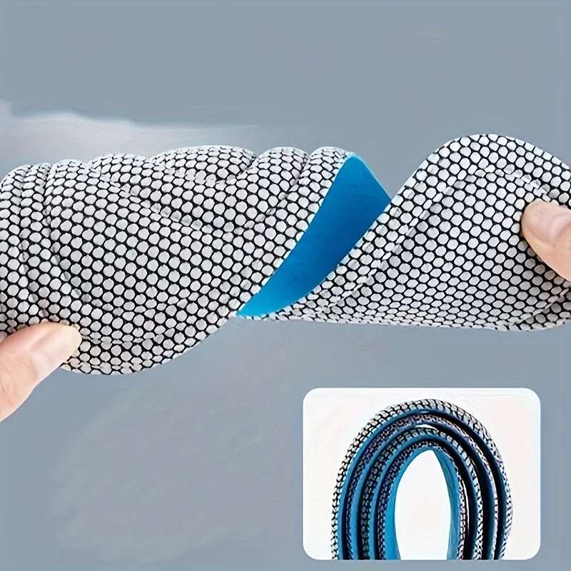 2 Pairs Memory Foam Orthopedic Insoles for Shoes Antibacterial Deodorization Sweat Absorption Insert Sport Shoes Running Pads