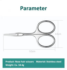 Curved Blade Eyebrow Scissors Professional Stainless Steel Precision Trimmer Eyebrow Eyelash Hair Remover Tool Nose Hair Scissor