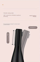 Electric Eyebrow Trimmer Eyebrow Trimmer for Women Hair Trimmer Shaver Facial Hair Remover with Comb Suitable for Leg Arms Etc