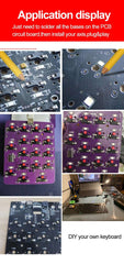 110pcs/70/30/10pcs Kailh Hot-swappable PCB Socket CPG151101S11 For Outemu Cherry MX Switches Mechanical Keyboard Axis DIY