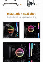 TEUCER NA-360 PC Water Cooling Radiator X99 Motherboard CPU Liquid Cooling Cooler for Intel LGA 2011 1700 1200 1155 AMD AM4 AM5