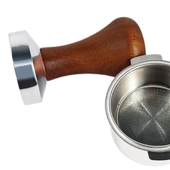 51mm 53mm 58mm Espresso Tamper Coffee Barista Flat Base Coffee Tampers With Wood Handle
