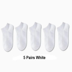 5/10 /20/30 Pairs Unisex Casual Plain Color Boat Socks Thin Breathable Comfy Anti Odor Sweat-absorbing Ankle Socks For Men Women