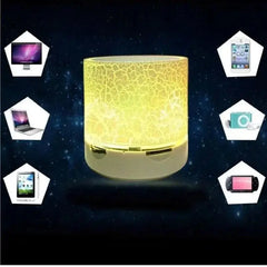 مكبر صوت صغير لاسلكي مزود بتقنية البلوتوث ومكبر صوت LED وبطاقة SD ومضخم صوت USB وموسيقى MP3 محمولة وعمود صوت للكمبيوتر والهاتف المحمول