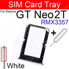حامل بطاقة SIM لهاتف Realme GT Neo Neo Flash GT Neo2 2T GT Master Explorer 5G Nano محول بطاقة SIM أجزاء حامل البطاقة