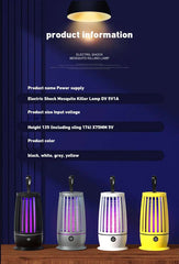 Xiaomi Mosquito Killer Repellent Lamp Rechargeable Electric Fly Trap Insect Killer Outdoor Mute Physical Mosquito Killer Lamps