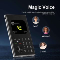New SERVO V8 Card Cellphone 2G GSM FM Radio Magic Voice MP3 Player Dual SIM Fashion Functional Small Mobile Phone Headphone Jack
