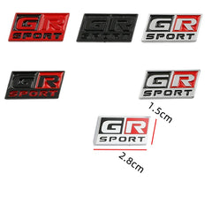 Car GR Sport Steering Wheel Interior Logo Badge Emblem Decals Sticker For Toyota 86 CHR SUPRA Corolla RAV4 Prius YARiS Hilux