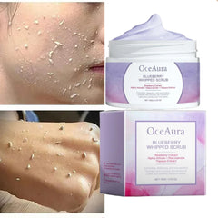 Blueberry Body Scrub -Exfoliate Skin, Brighten Complexion,Reduce Dark Spots,Soothe Skin,Promote Metabolism,Even Skin Tone, 100g