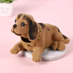 Car Ornaments Shaking Head Dog Doll Car Dashboard Toys Cute Nodding Puppy Auto Interior Accessories Auto Decor Kids Gift