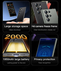 هاتف ذكي أصلي SERVO S24 Mini 4G Cellular GPS Android 10.0 التعرف على الوجه 2 جيجابايت / 16 جيجابايت 2000 مللي أمبير في الساعة شاشة 3 بوصات هواتف محمولة صغيرة