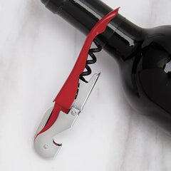1pc Premium Stainless Steel Wine Bottle Opener - Multi-Functional Cork Screw & Beer Cap Remover for Bar, Kitchen, Home Use