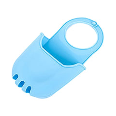 L69A Silicone Sink Storage Sink Hangings Storage Bag Dish Sponge Holder Soap Dish Drainer Versatile Home